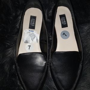 Womens Jones NY black pointed flats